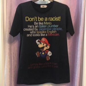 JXQS T-Shirt Unisex Mario Graphic Very Rare!!